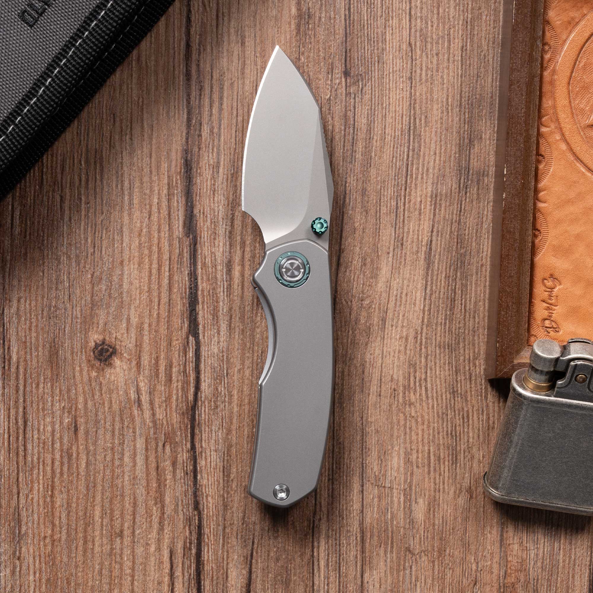 Mini Ti-Mastiff T074（ 2.36'' + Bohler M390 +Titanium ）Folding Knife
