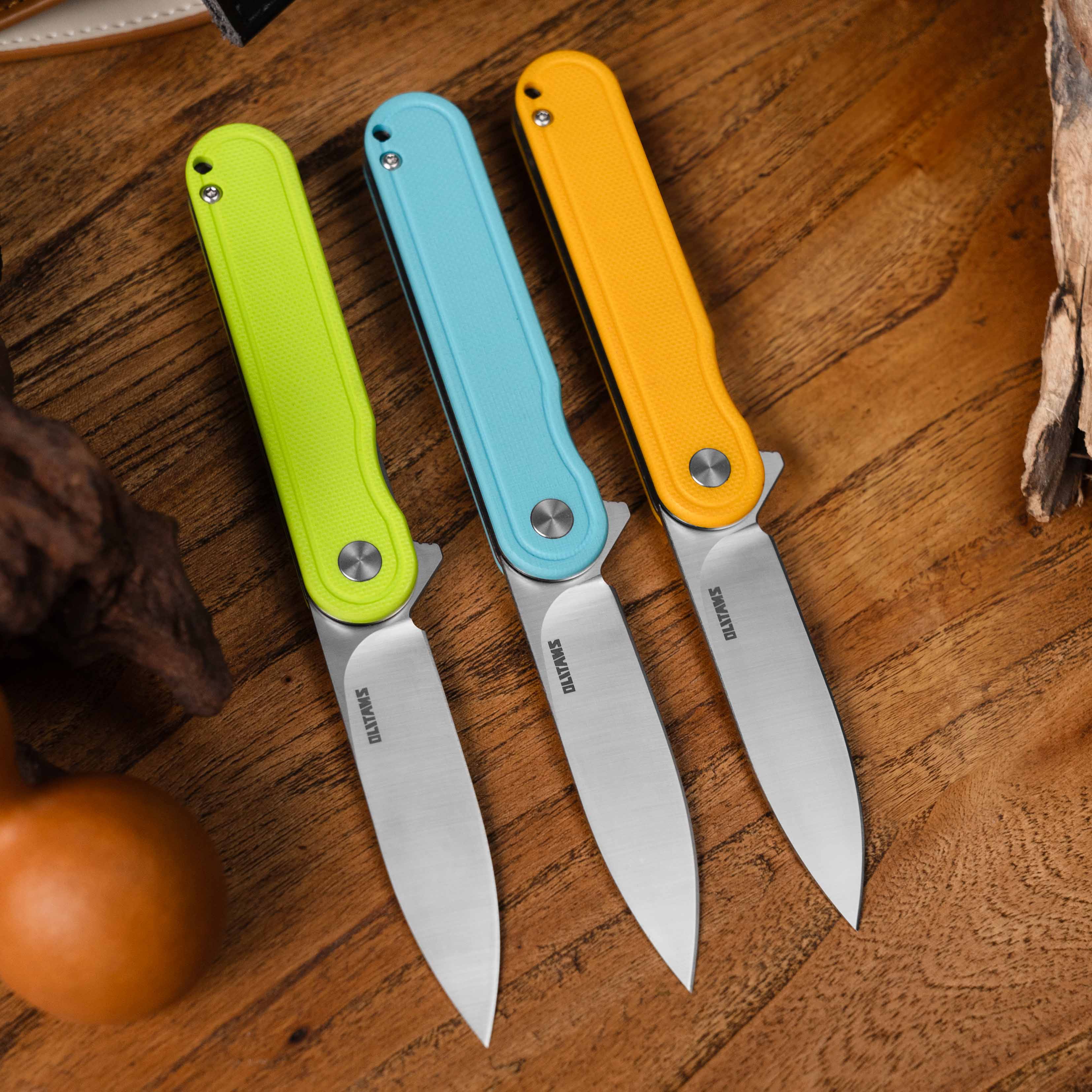 Rocket G040 (2.75''+D2+Neon Green G10)-Liner Lock-Flipper