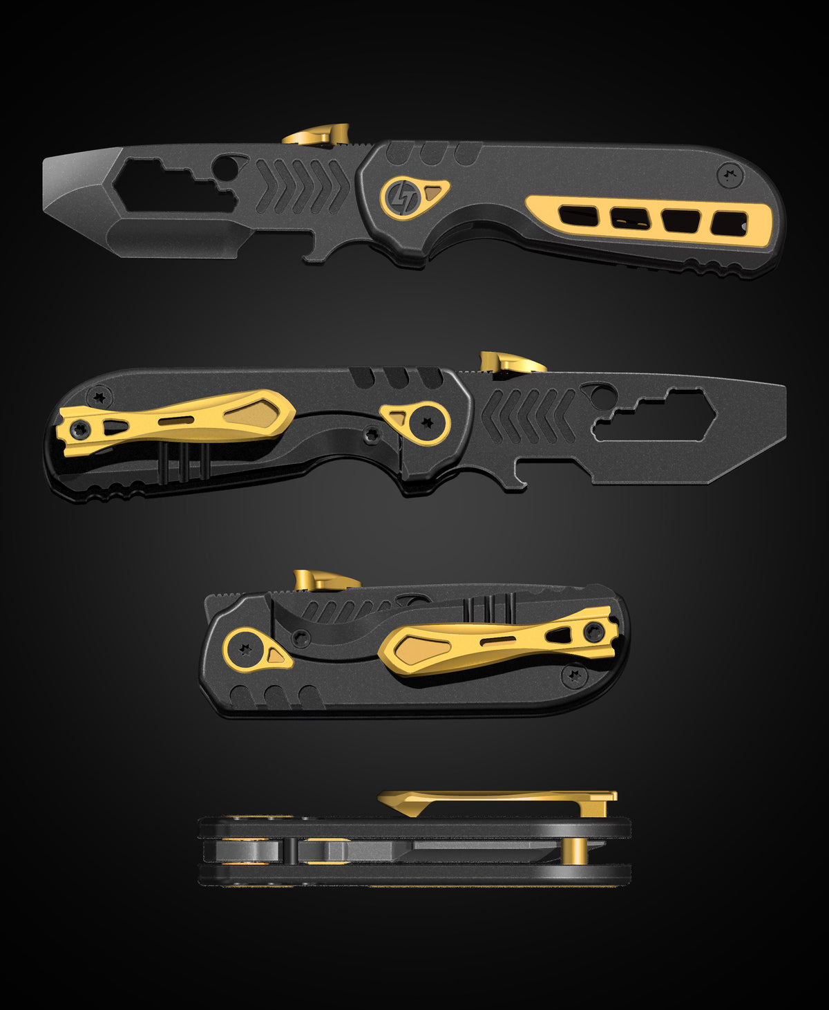 Serrated Shark™ T080 Folding EDC Pry Bar（Pre-sale order，order deadline is June 15th.）