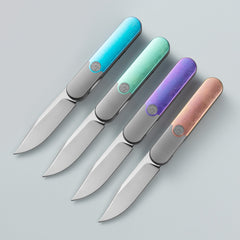 Rocket XL T081 (3.07''+M390+Purple Crystallized Titanium)-Liner Lock-Front Flipper