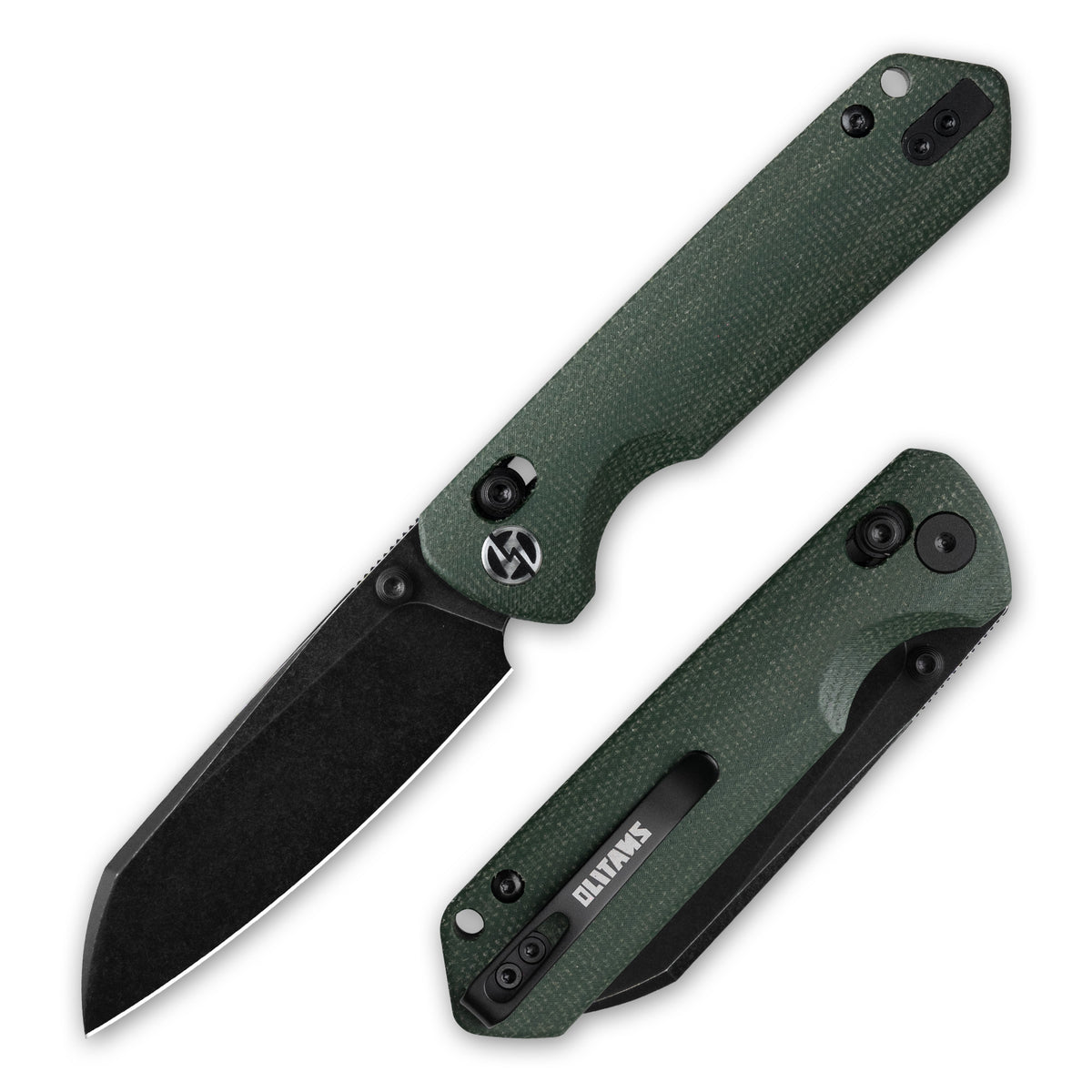King Penguin G062 Folding Knife （3.35''+14C28N+Micarta Handle）-Crossbar Lock-Thumb Stud-Olitans