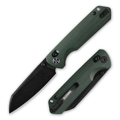 King Penguin G062 Folding Knife （3.35''+14C28N+Micarta Handle）-Crossbar Lock-Thumb Stud-Olitans