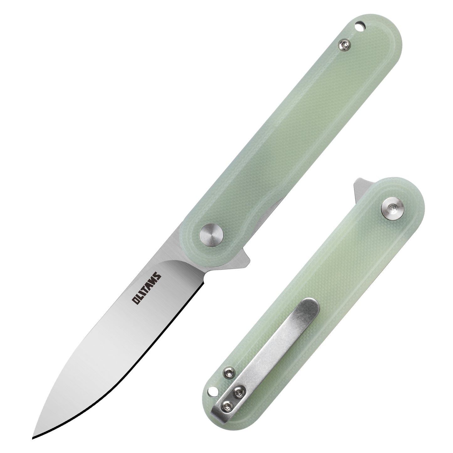 Карманный нож OLITANS G040, стальное лезвие D2, ручка G10, 2,75 дюйма, маленький нож EDC с карманным зажимом для мужчин и женщин, мини-складной походный нож, 2,1 унции