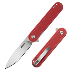 Rocket G040 (2.75''+D2+Red G10)-Liner Lock-Flipper