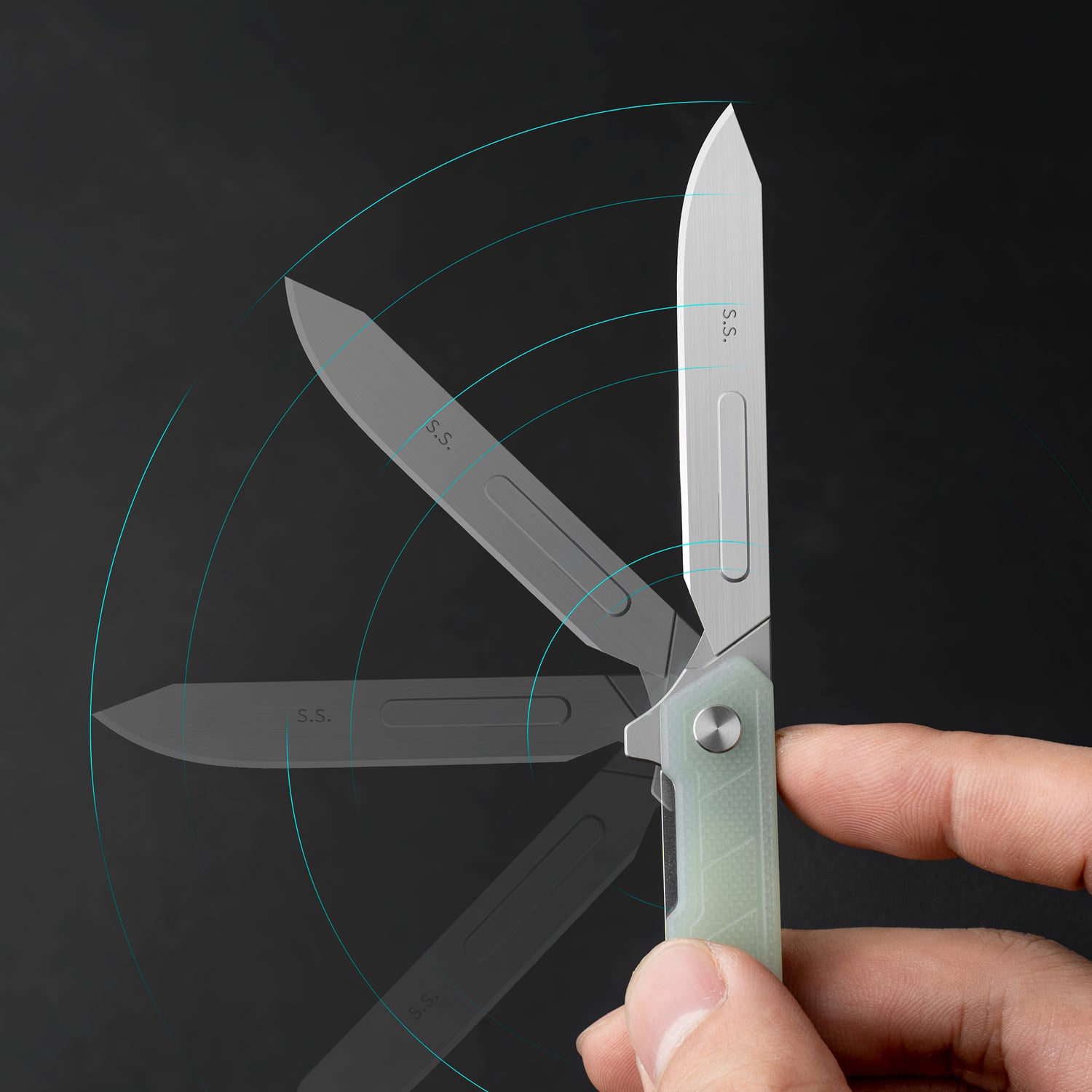 G046 Mecha Folding Sacalpel Knife G10 handle suitable for #24 & #60 Blade