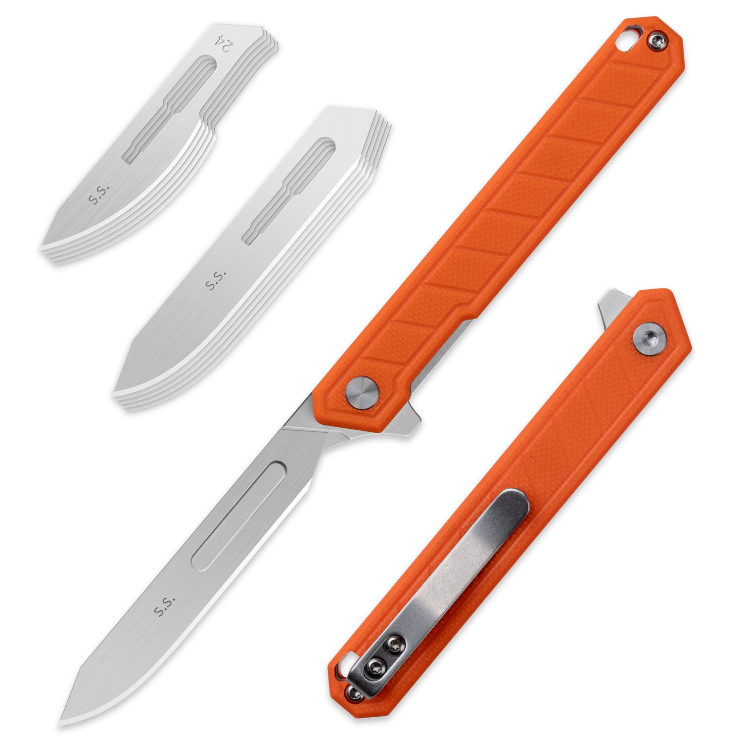 G046 Mecha Folding Sacalpel Knife G10 handle suitable for #24 & #60 Blade