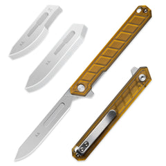 G046 Mecha Folding Sacalpel Knife G10 handle suitable for #24 & #60 Blade