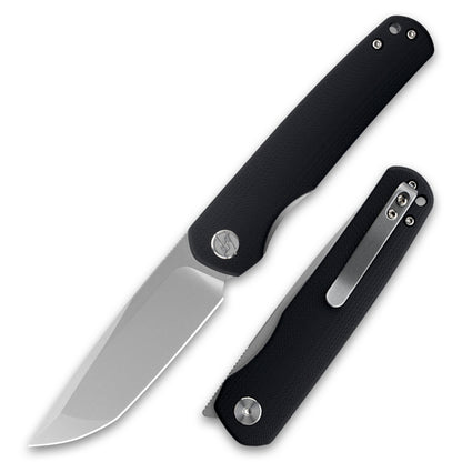 OLITANS- Liner lock (3.0" 14C28N Blade & G10 Handle) - Front Flipper Pocket Knife