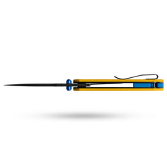 Lemon Shark G071（3.27"+10Cr15Mov+Yellow G10 +Pvd）-Liner Lock