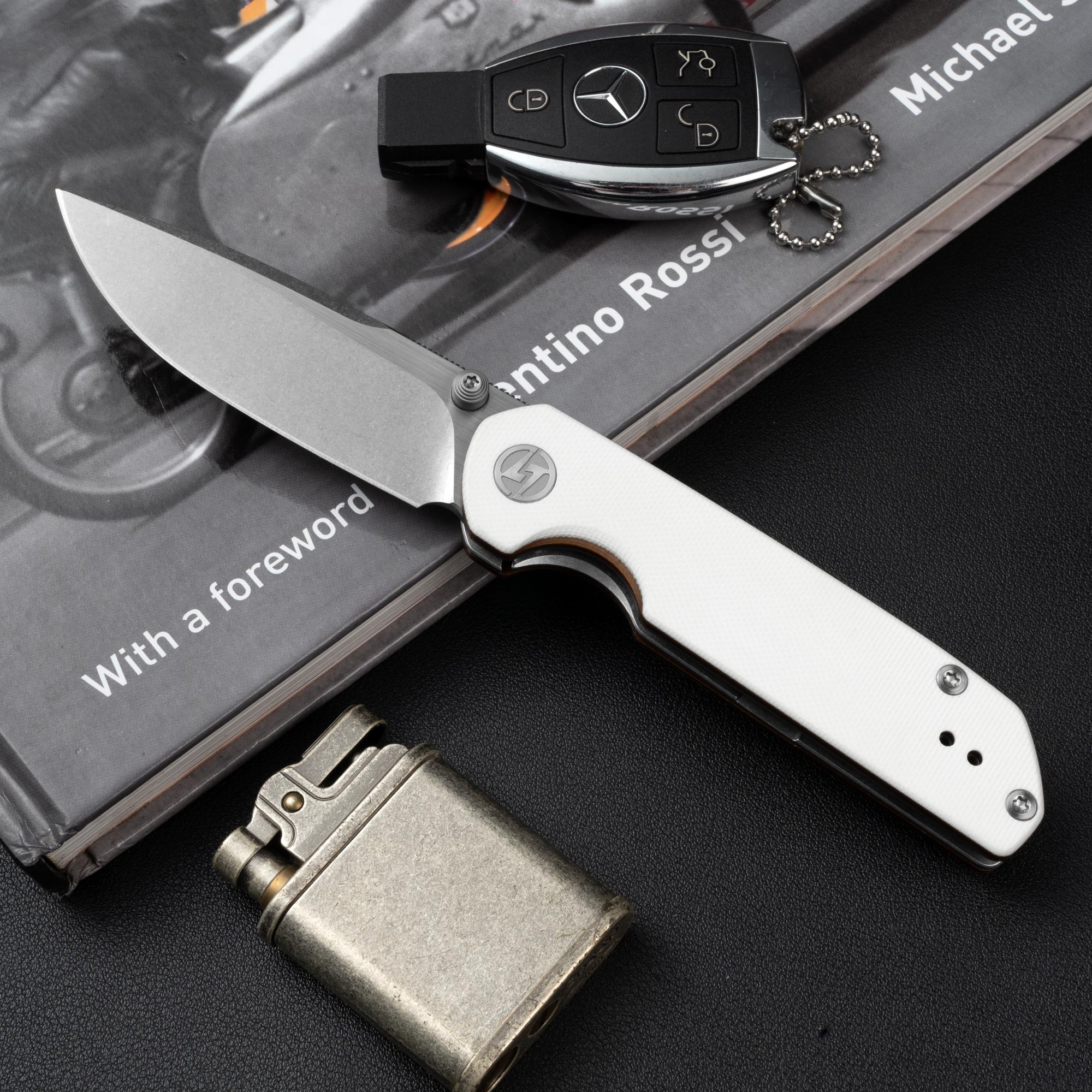 Lemon Shark G071（3.27"+10Cr15Mov+Latte G10）-Liner Lock