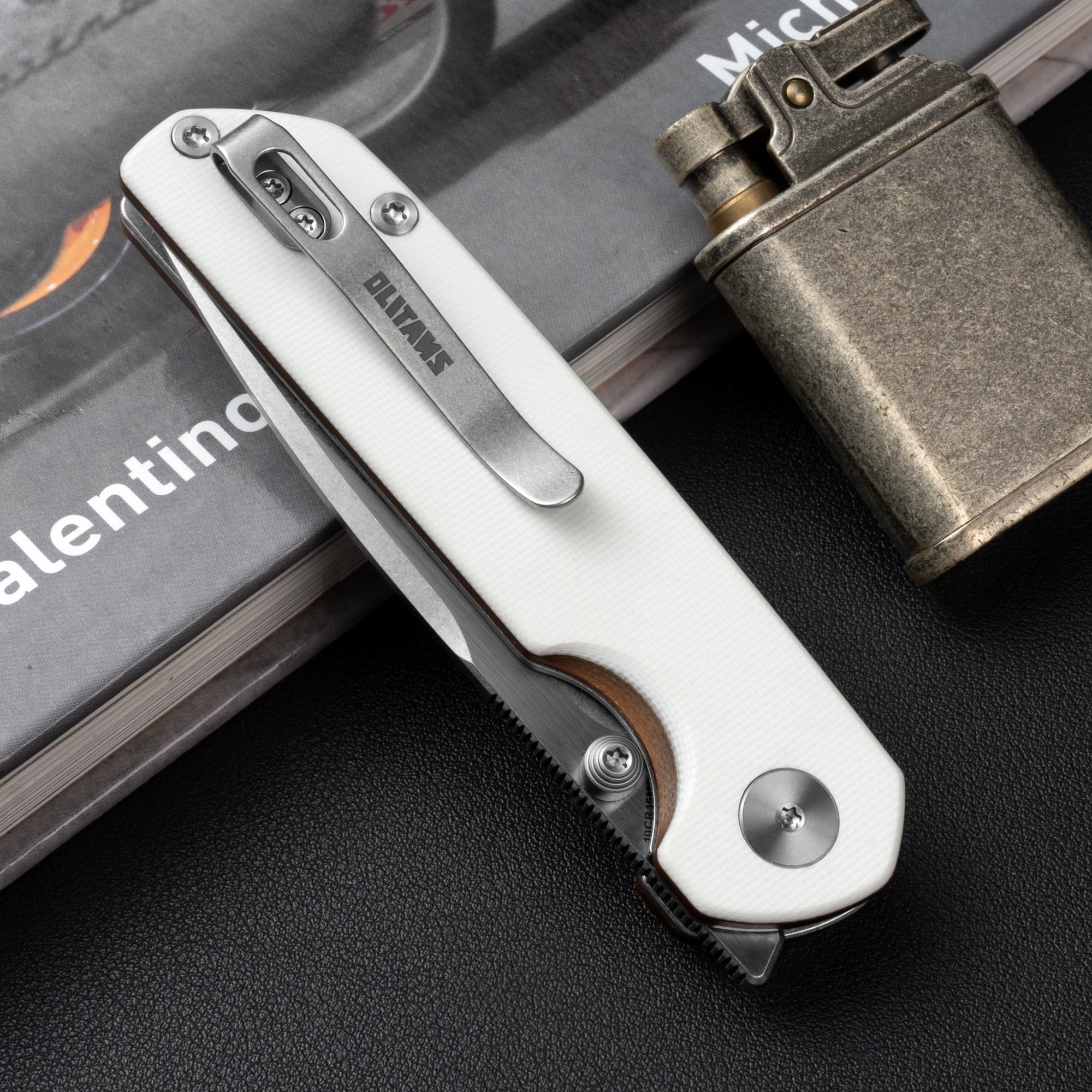 Lemon Shark G071（3.27"+10Cr15Mov+Latte G10）-Liner Lock