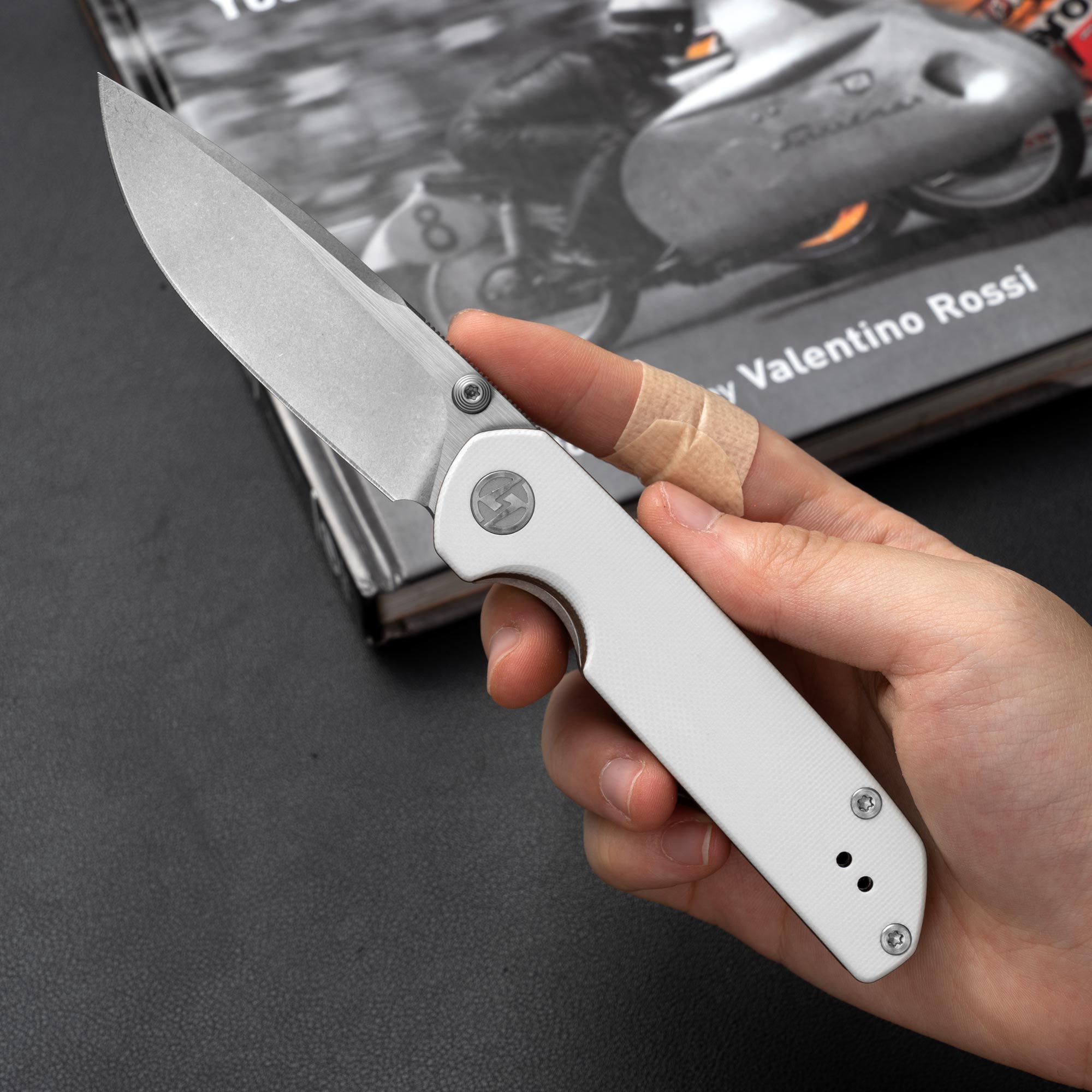 Lemon Shark G071（3.27"+10Cr15Mov+Latte G10）-Liner Lock