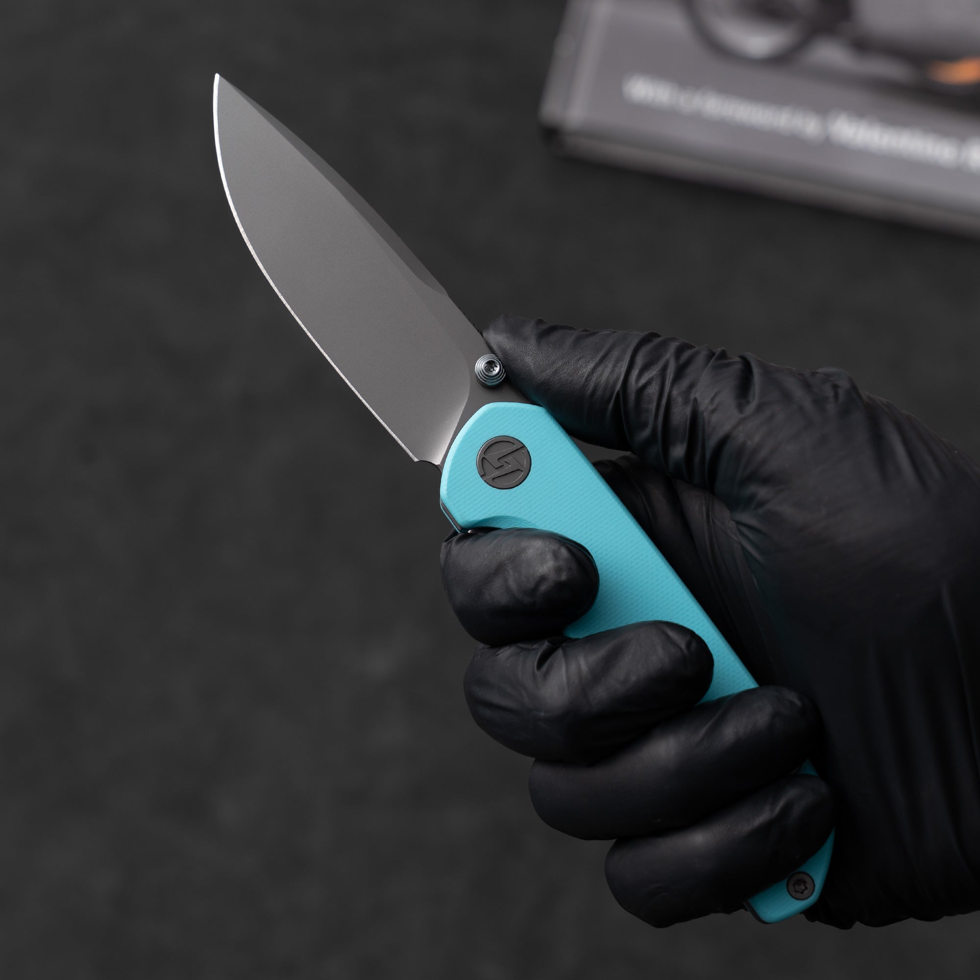 Lemon Shark G071（3.27"+10C15N+G10 Handle+Ti-coated）-Liner Lock-Front Flipper-Olitans