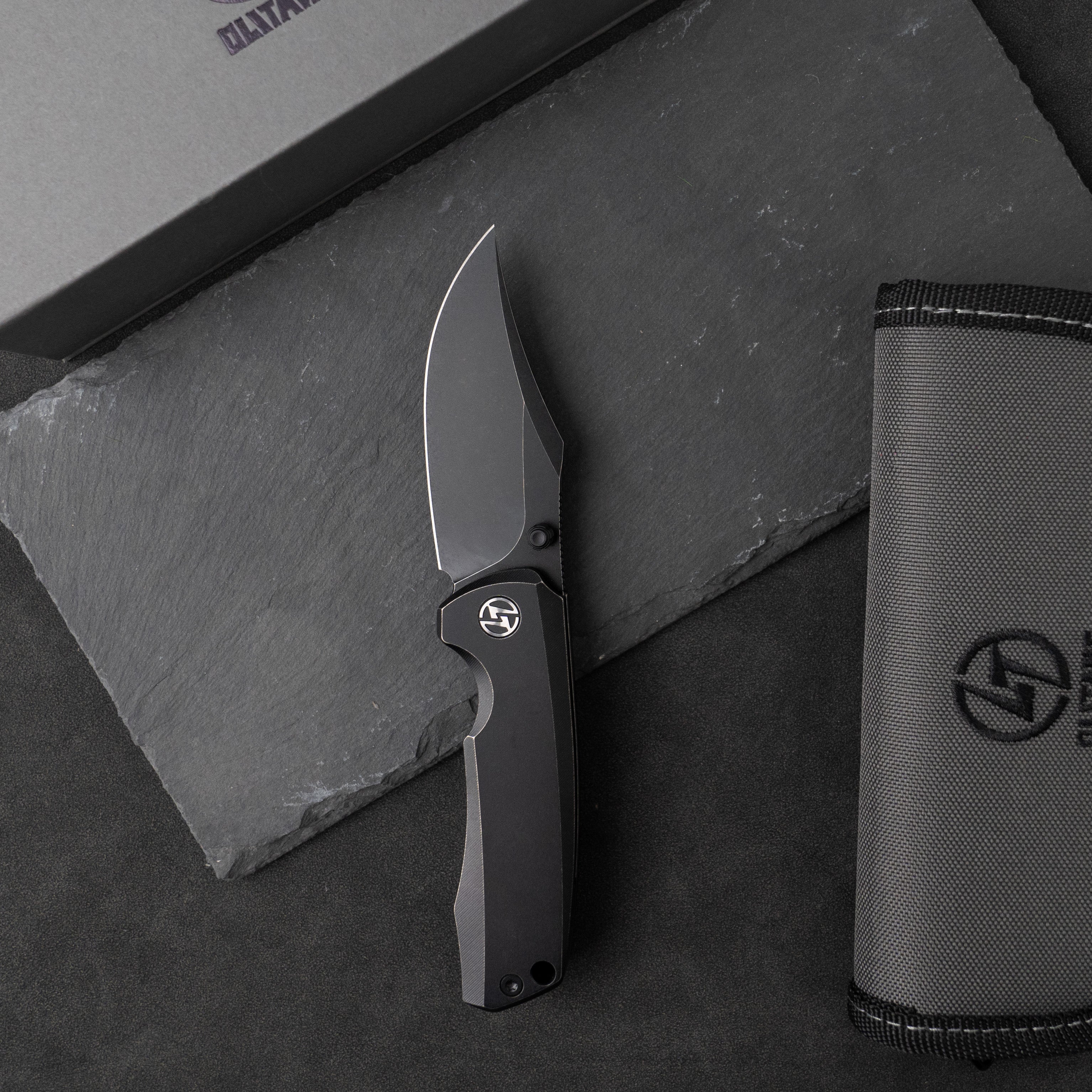 Ti Bomber T068 Folding Knife –（2.95"+Bohler M390 +Titanium）-OLITANS