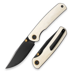 M070-SLD Folding Knife(3.07"+SLD Magic+Cow bone)-Liner Lock-thumb stud-OLITANS