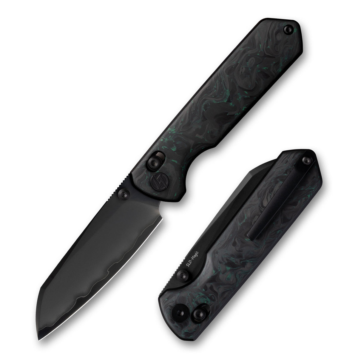 Imperial Penguin M060(3.35''+DLC-SLD Magic+Carbon fibre)-Axis lock-thumb stud