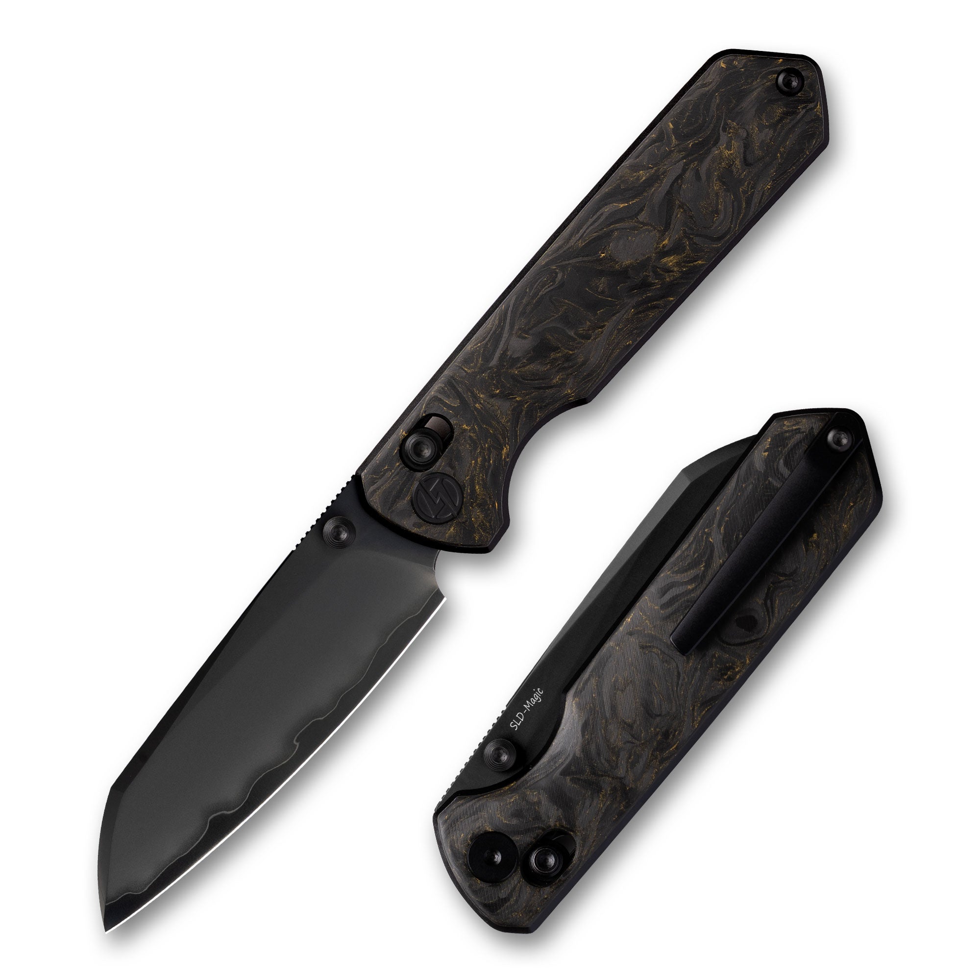 Imperial Penguin M060(3.35''+DLC-SLD Magic+Carbon fibre)-Axis lock-thumb stud