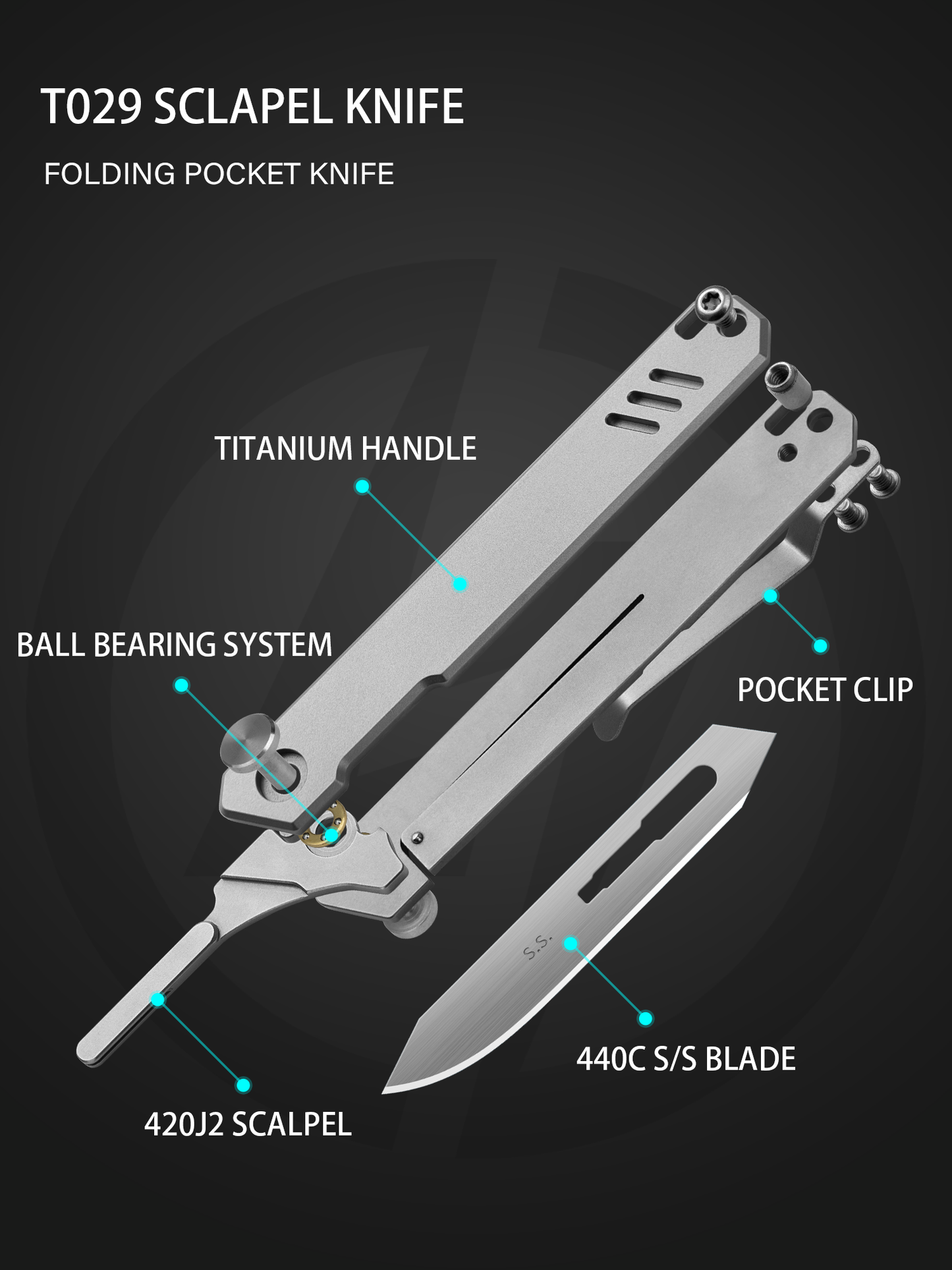T029 Folding scalpel knife