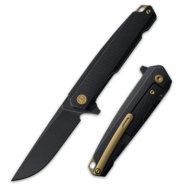 T041 Pocket Knife 2.6'' M390 Blade + Titainium Handle - Frame Lock - Flipper