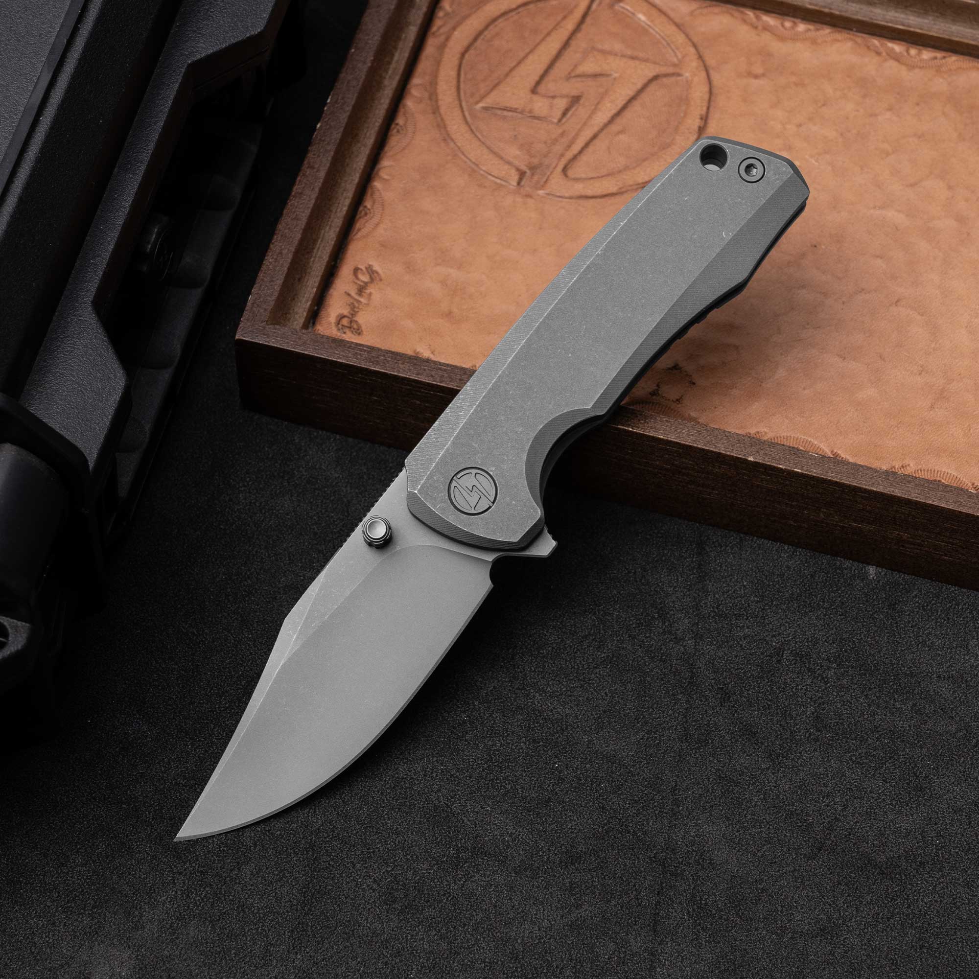 Ti-Bomber 2.0 T068 - Clip Point（2.95"+Bohler M390 +Titanium）