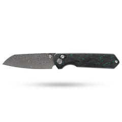 Imperial Penguin M060(3.35''+Damascus+Carbon fibre)-Axis lock-thumb stud