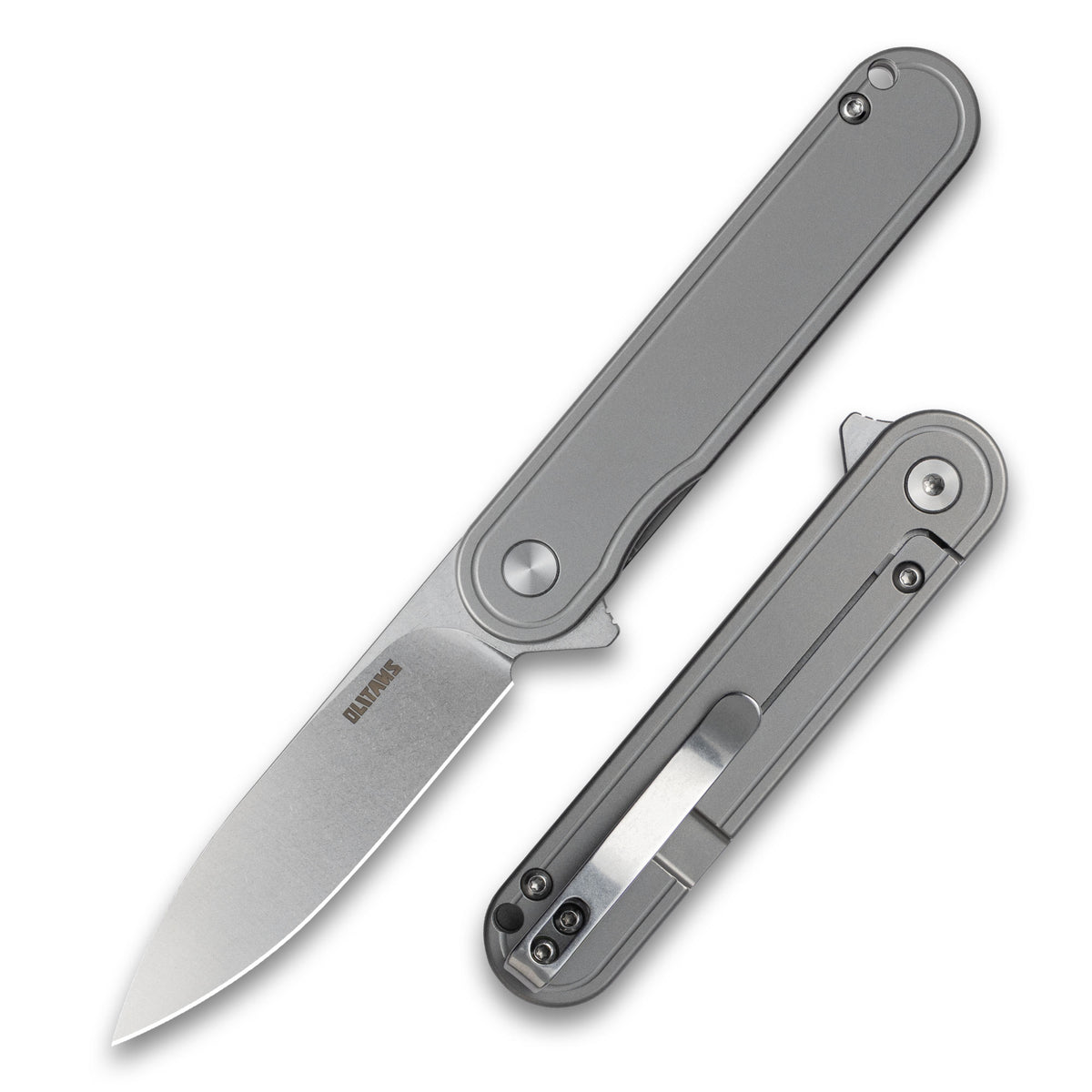 Rocket T025 Pocket Knife（2.76''+D2 Blade+Titanium）Frame Lock-Flipper