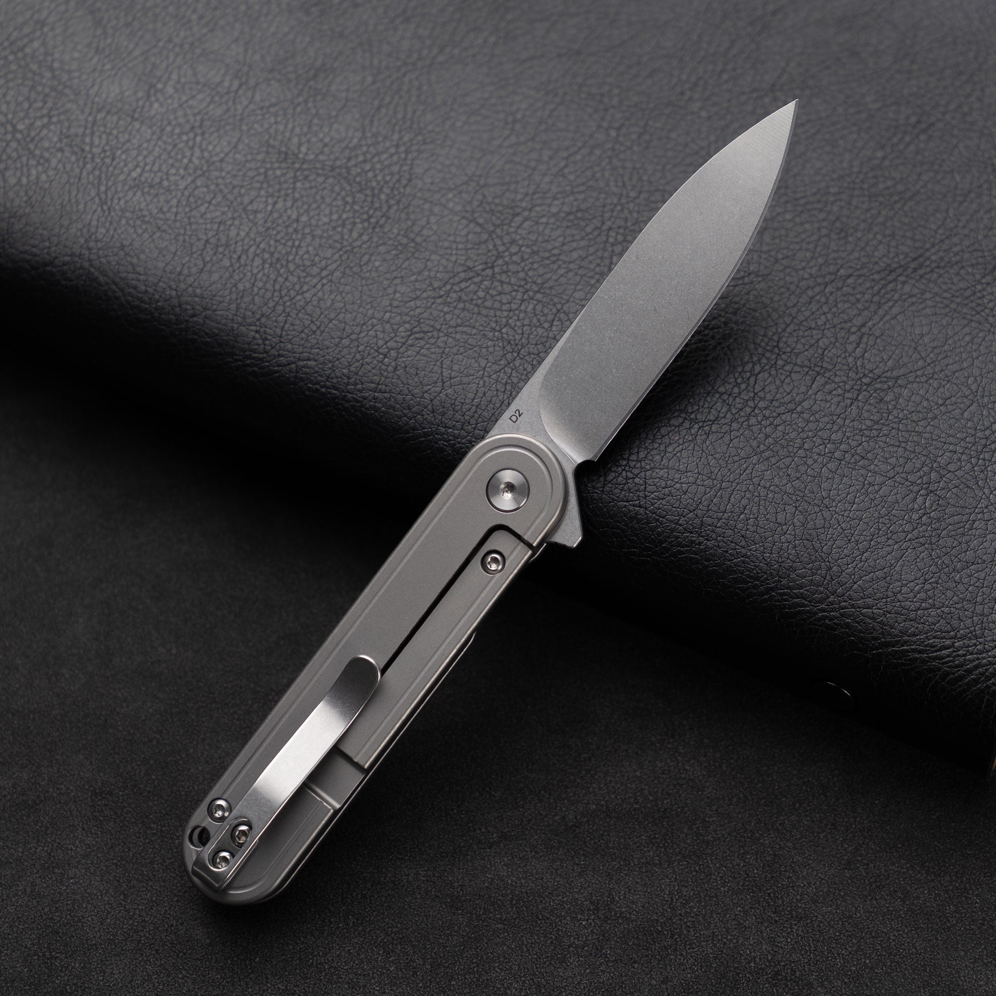 Rocket T025 Pocket Knife（2.76''+D2 Blade+Titanium）Frame Lock-Flipper